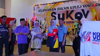 29 JULAI 2024 MAJLIS PERASMIAN PENANGGUHAN KEJOHANAN SUKAN KOLEJ VOKASIONAL SuKoV ZON SARAWAK 2024 [upl. by Wsan]