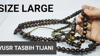 YUSER GOLD TASBIH ATTIJANI 12 MILLIMETER LARGE  TASBIH YUSER EMAS UKURAN 12 MM BESAR [upl. by Mandell801]