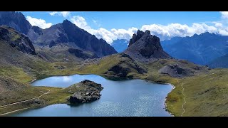 Randonnée aux lacs de lOrrenaye Alpes de Haute Provence et de Roburent Italie [upl. by Naillimxam]