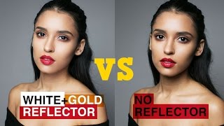 Gold and White Reflectors in Photography Example Images  Comparisons [upl. by Nyahs]