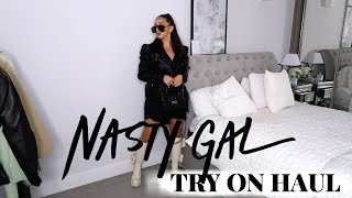 HUGE AUTUMN NASTYGAL HAUL  TRYON  AUTUMN OUTFIT IDEAS [upl. by Dhar]