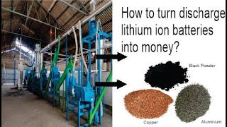 Fully Automatic Lithium Ion Mobile Battery Recycling Plant [upl. by Asille]