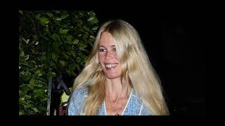 Claudia Schiffer shows off her boho style as she and husband Matthew Vaughn enjoy a date night in LA [upl. by Compte844]