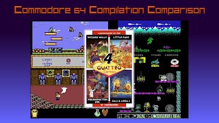 Commodore 64 Compilation Comparison Quattro Cartoon 1991 [upl. by Nesilla]