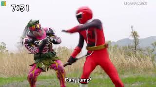 Ninninger vs the Jukkarage and Yokai Yamawarwa Shuriken Sentai Ninninger [upl. by Napoleon]