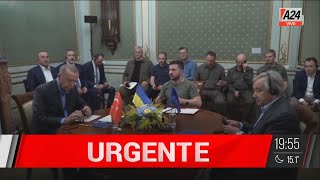 🔴 Ucrania condiciona la paz con Rusia🔴 I A24 [upl. by Garrot]