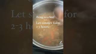 Easy Homemade Chicken Broth  How to use up a Costco rotisserie chicken  frugal living tips [upl. by Elag]