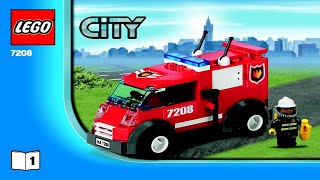 LEGO instructions  City  Fire  7208  Fire Station Book 1 [upl. by Kenzi]