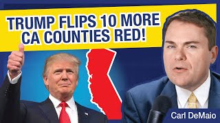 Trump Flips 10 More CA Counties Red [upl. by Dorr]