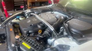 Cold Start  2005 350z V6 VQ35DE Engine Manual 80k 15BDBF0 engine run [upl. by Lindberg]