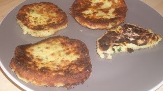 Comment faire des galettes de pomme de terre aux oignons et aux fines herbes [upl. by Suhploda]