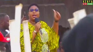 AISHA JUMWA IS BACK  Listen what she told Raila at ODM Gladys Wanga Thanksgiving in Homa Bay [upl. by Leirraj]