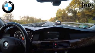 Bmw 525d e60 Onboard Pov On German Autobahn [upl. by Yankee]