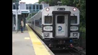 Metro North M7A Train amp Diesel Train Action  Katonah Metro North Station With Crossing [upl. by Gaylord]