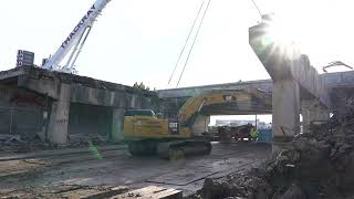 I95 Bridge Demolition in Philadelphia PA [upl. by Eneri]