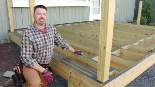 How to Build a 12x16 ft Deck with Trex amp Home Depot Part 1  DIY Decking [upl. by Anwahsit256]