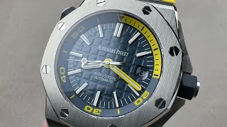 Audemars Piguet Royal Oak Offshore Diver 15710STOOA027CA01 AP Watch Review [upl. by Cathyleen]