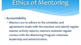 Ethics of Mentoring [upl. by Cardon988]