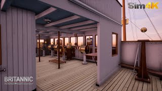 Britannic  RMS  Fact Finding Deck Tour  4k UHD [upl. by Marlen]