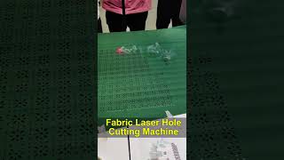 Effortless Fabric Hole Cutting with CO2 Laser Custom Shapes No Burnt Edges lasercutting laser [upl. by Lanni]