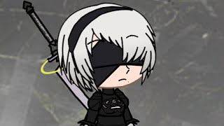 Yorha 2B Gacha Club Speedart [upl. by Howlend552]