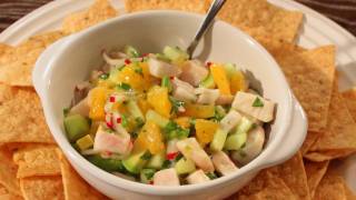 Mahi Mahi Ceviche Recipe  Marinated Fish Salad  Great for Summer [upl. by Hatokad]