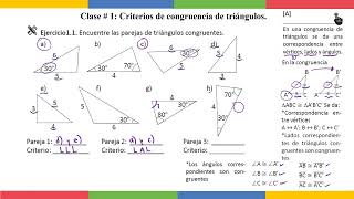 Clase 1A Criterios de congruencia de triángulos [upl. by Dana460]