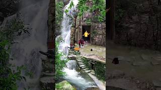 Forest Lifestyle  Peaceful Place nature naturesounds natureforest waterfall mountains shorts [upl. by Aisemaj]