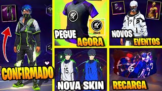 CONFIRMADO ANGELICAL VERDE PEGUE AGORA CAMISA DO FLUXO PROXIMOS EVENTOS FF NOVIDADES FREE FIRE [upl. by Aerda]