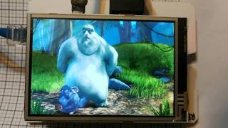 Waveshare 35quot HDMI lcd review Demo video BBB1080p at 800x480 [upl. by Kondon375]