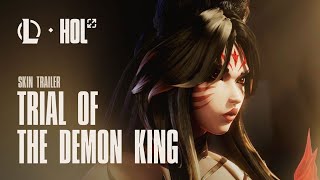 Trial of the Demon King  Immortalized Legend Ahri Skin Trailer  League of Legends [upl. by Ellened]