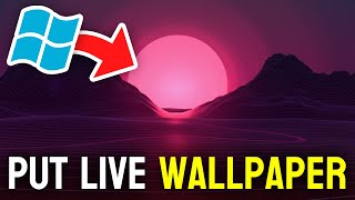 How to Put Live Wallpaper on PC Wallpaper Engine Free ALTERNATIVE [upl. by Mchenry]