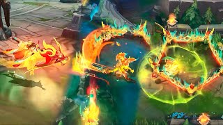 NEW Dragon Lantern Skins  Zeri Legendary Thresh Aatrox Zyra amp Graves  Wild Rift [upl. by Idnor]