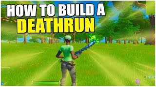 MY FIRST EVER DEATHRUN TUTORIAL Fortnite Creative [upl. by Zebaj664]