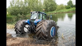 New Holland Sea Horse dives into lake  ONBOARD [upl. by Ainevuol]