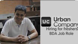 Urban Company Hiring for fresher Business Development Associate [upl. by Arie593]