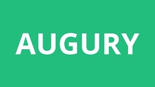 How To Pronounce Augury  Pronunciation Academy [upl. by Llesig]