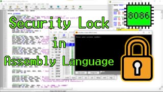 Security lock Program in Assembly Language  emu x8086 [upl. by Brendon581]