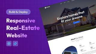 Build And Deploy Real Estate Website Using React and Tailwind CSS  React JS Project [upl. by Felice]