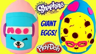 SHOPKINS PLayDoh Egg Surprise Compilation [upl. by Adlar]