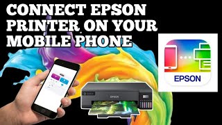 How to Connect Epson printer on Mobile Phone  Smart Device using Epson Smart Panel [upl. by Ydner]