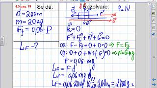 Fizica clasa VII Lucrul puterea şi energia mecanică Lectia 2 Lucrul mecanic [upl. by Haym946]