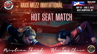 2024 WPBA Raxx Mezz Invitational  Hot Seat Match  TzuChien Wei vs Kristina Tkach [upl. by Varick]