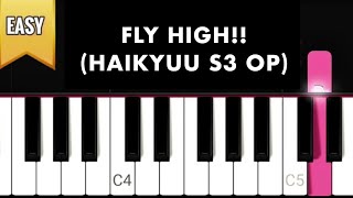 Fly High  Burn Out Syndrome  Easy Tutorial Piano [upl. by Stefanac]