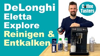 DeLonghi Eletta Explore ⭐ Entkalkung Brühgruppe amp Milchbehälter reinigen [upl. by Hirsh]