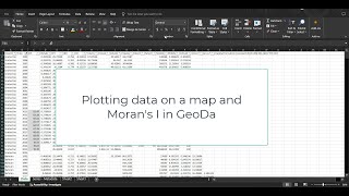 Plotting maps and doing spatial analysis using GeoDa [upl. by Liza]