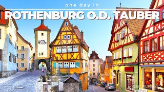 ONE DAY IN ROTHENBURG OB DER TAUBER GERMANY  4K  Take a trip to a thousand years of history [upl. by Adnawad]