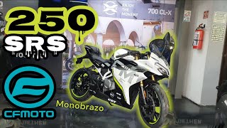 Nueva CF MOTO 250 SR S  Alerones y Monobrazo en una 250 cc [upl. by Adnarim850]