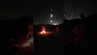 The PreLaunch Bonfire on Boca Chica Beach before Launch 5 Thanks Chief [upl. by Zabrine]