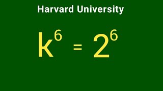 Harvard University Admission Interview Tricks  find the value of k [upl. by Adnauqaj]